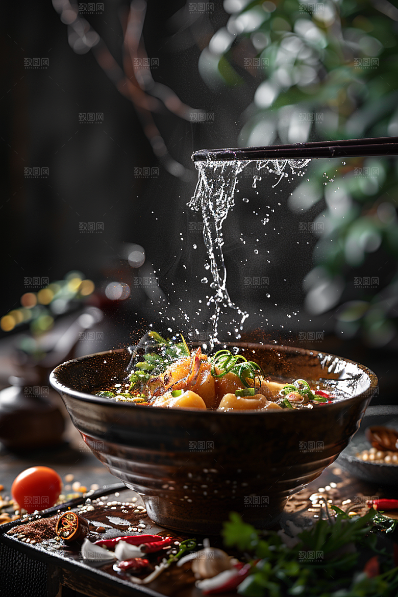 泰国菜清新地方菜摄影图
