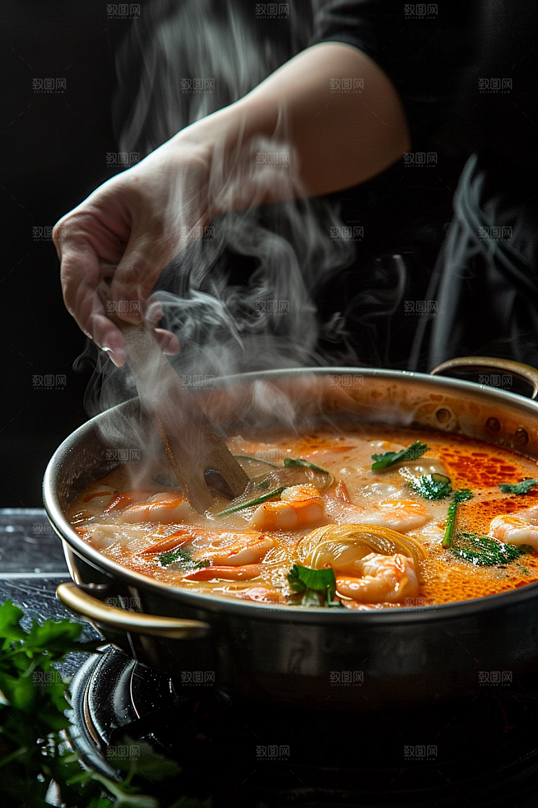 泰国菜香料咖喱摄影图