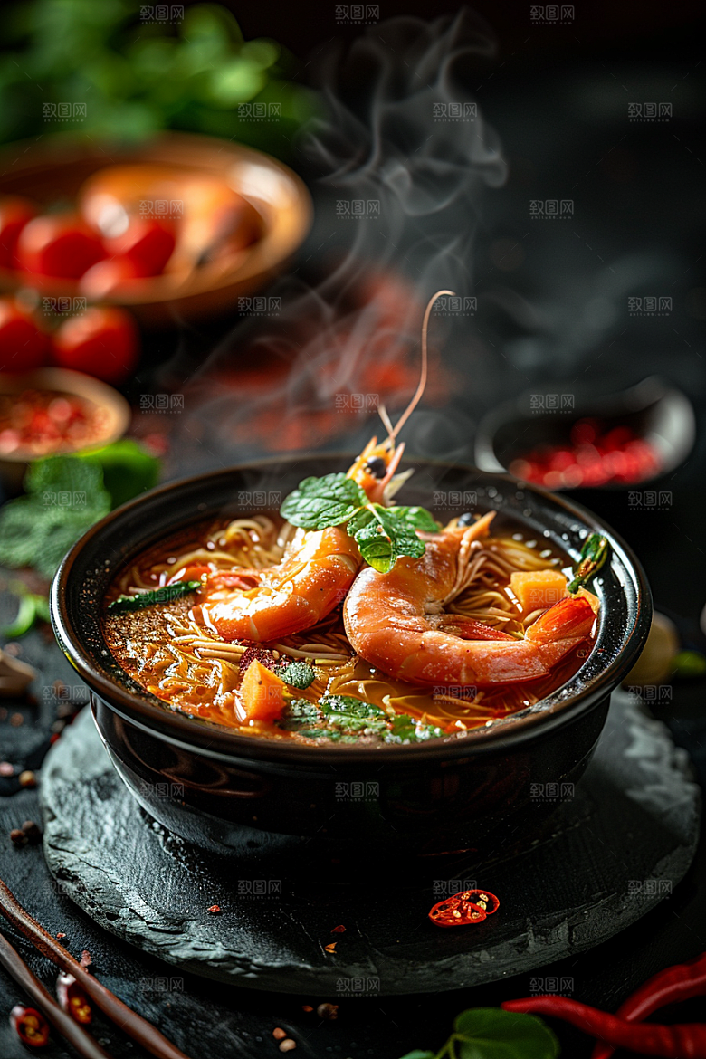 泰国菜咖喱泰餐摄影图