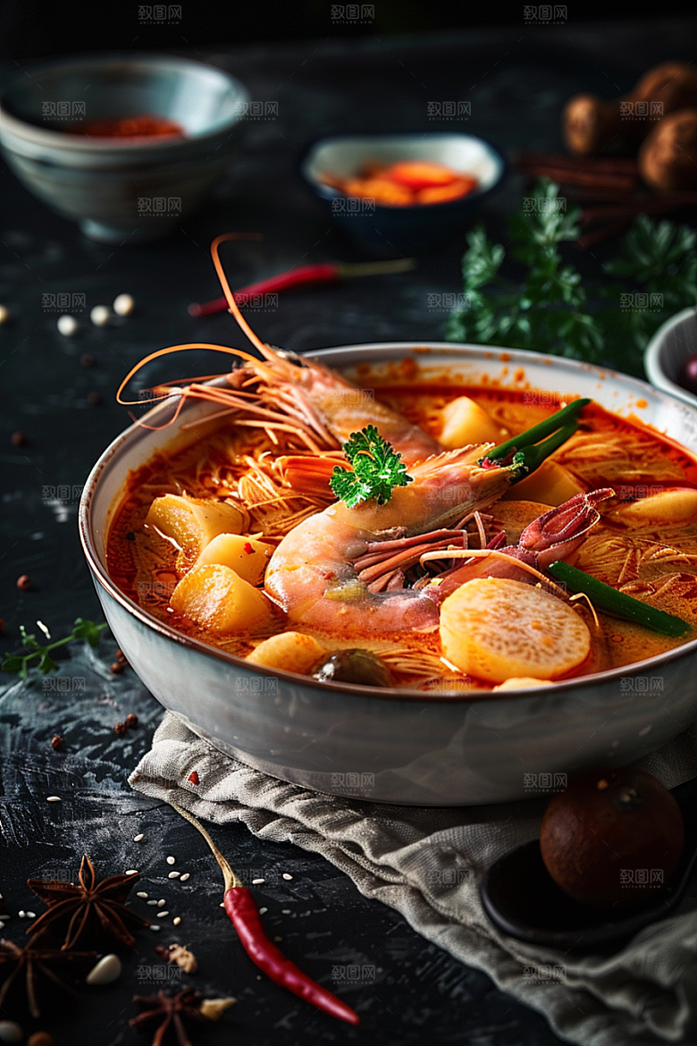 泰国菜美食高清摄影图