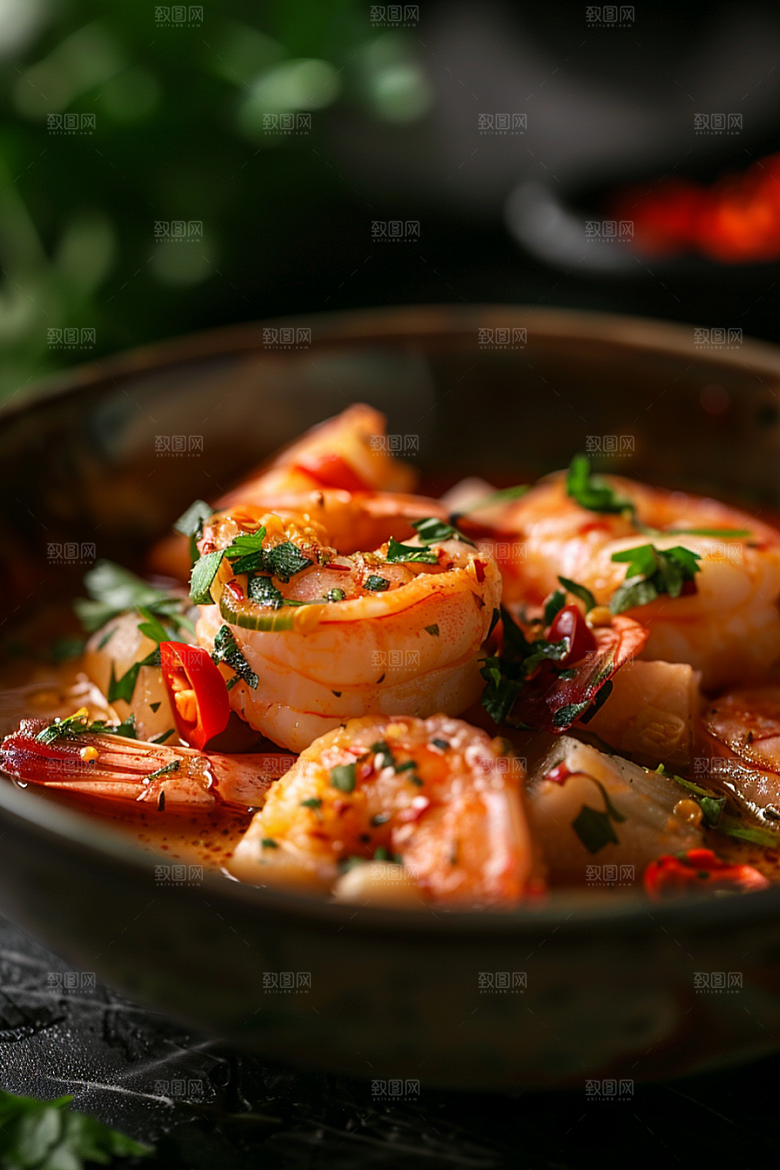 泰国菜特色美食摄影图