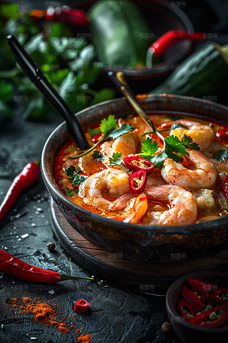 泰国菜美味香料摄影图