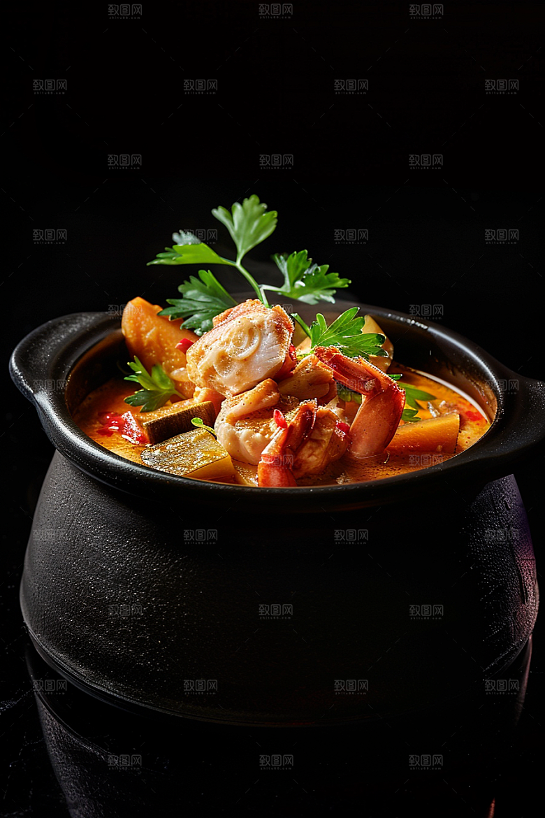 泰国菜美食泰餐摄影图
