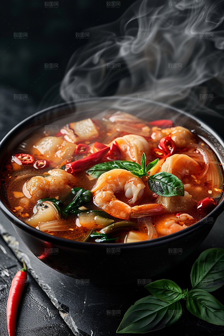 泰国菜特色泰餐摄影图
