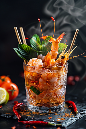 泰国菜美食香料摄影图