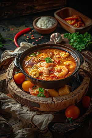 泰国菜泰餐美食摄影图