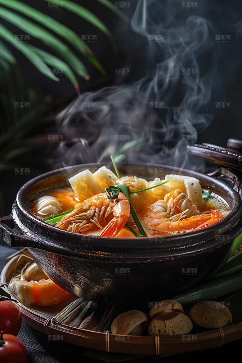 泰国菜自然美食摄影图