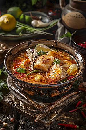 泰国菜美食高清摄影图