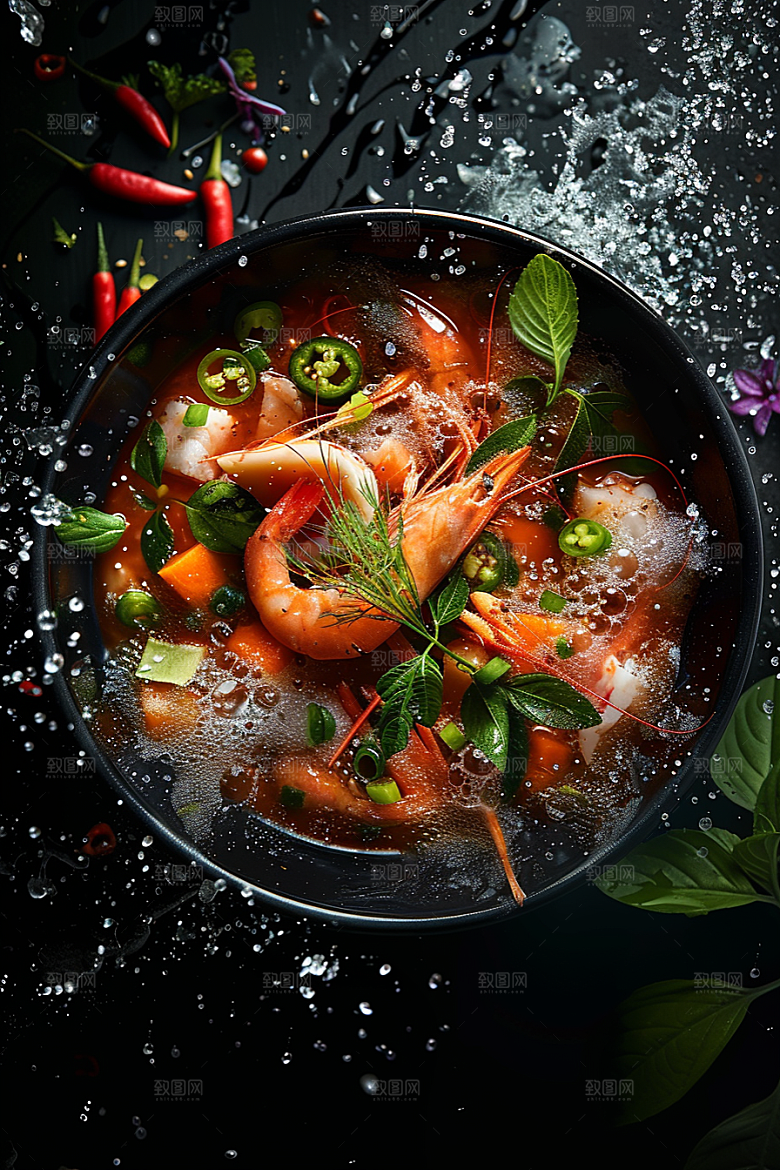 泰国菜泰餐美食摄影图