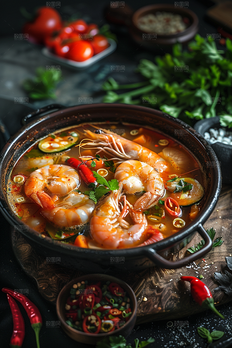 泰国菜美食地方菜摄影图