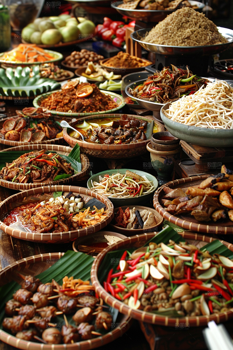 泰国菜泰餐美食摄影图