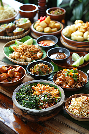 泰国菜泰餐美味摄影图
