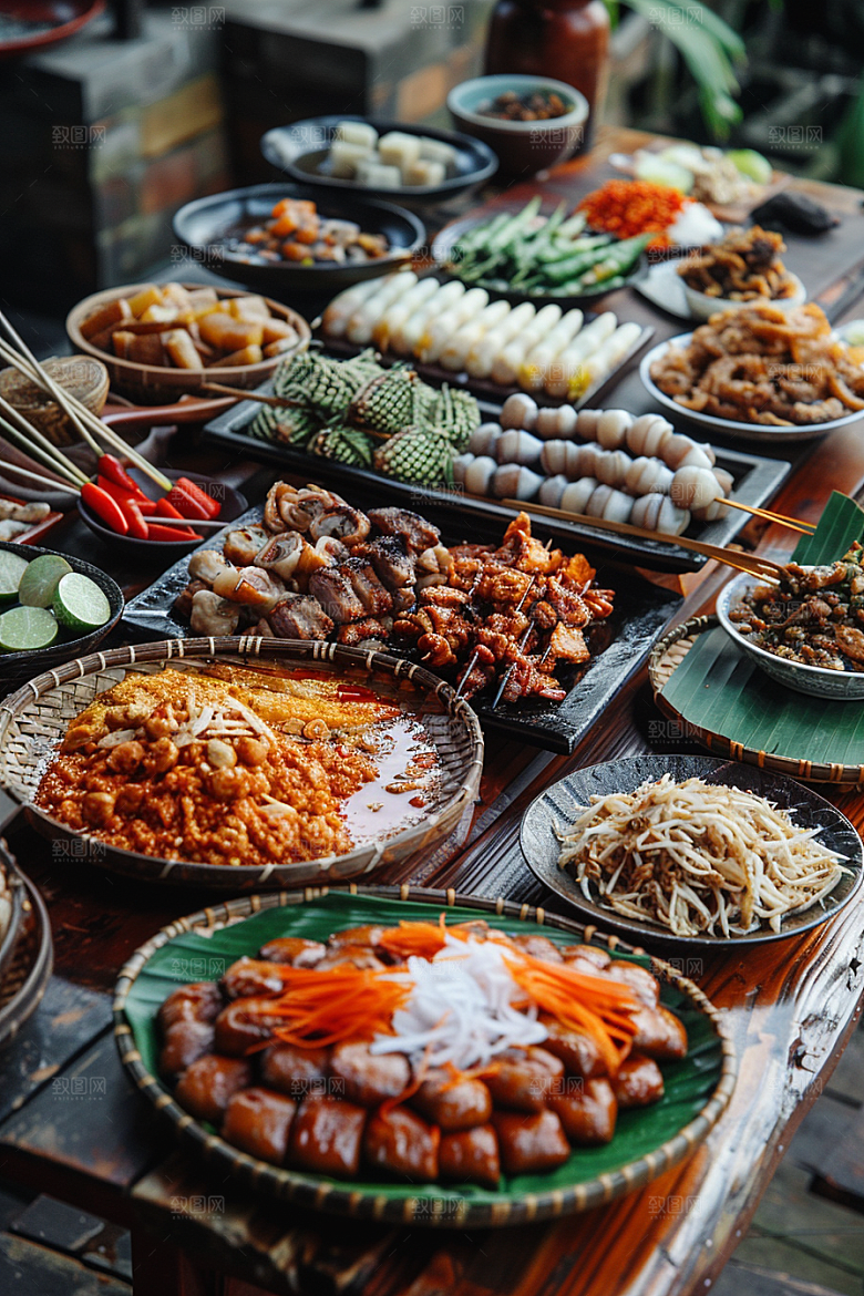 泰国菜美食美味摄影图