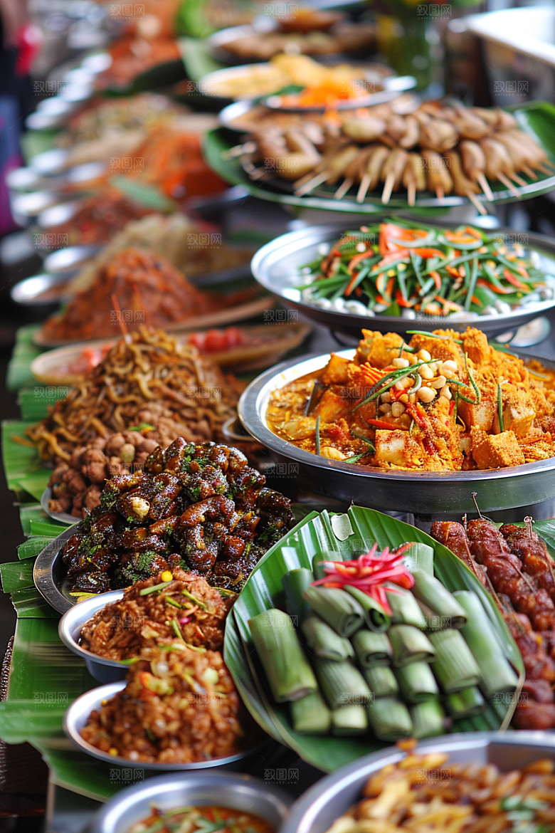 泰国菜美食泰餐摄影图