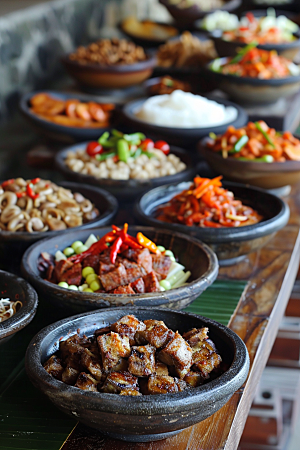 泰国菜地方菜清新摄影图