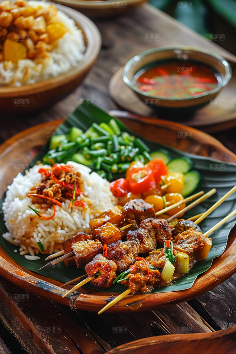 泰国菜美食清新摄影图