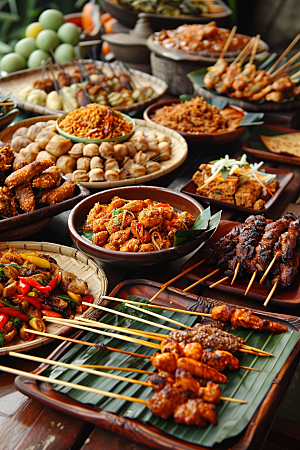 泰国菜泰餐美味摄影图
