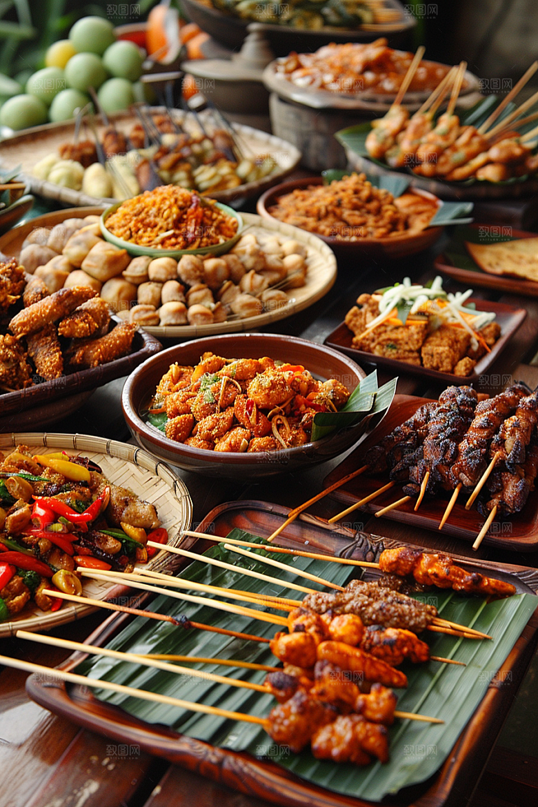 泰国菜泰餐美味摄影图