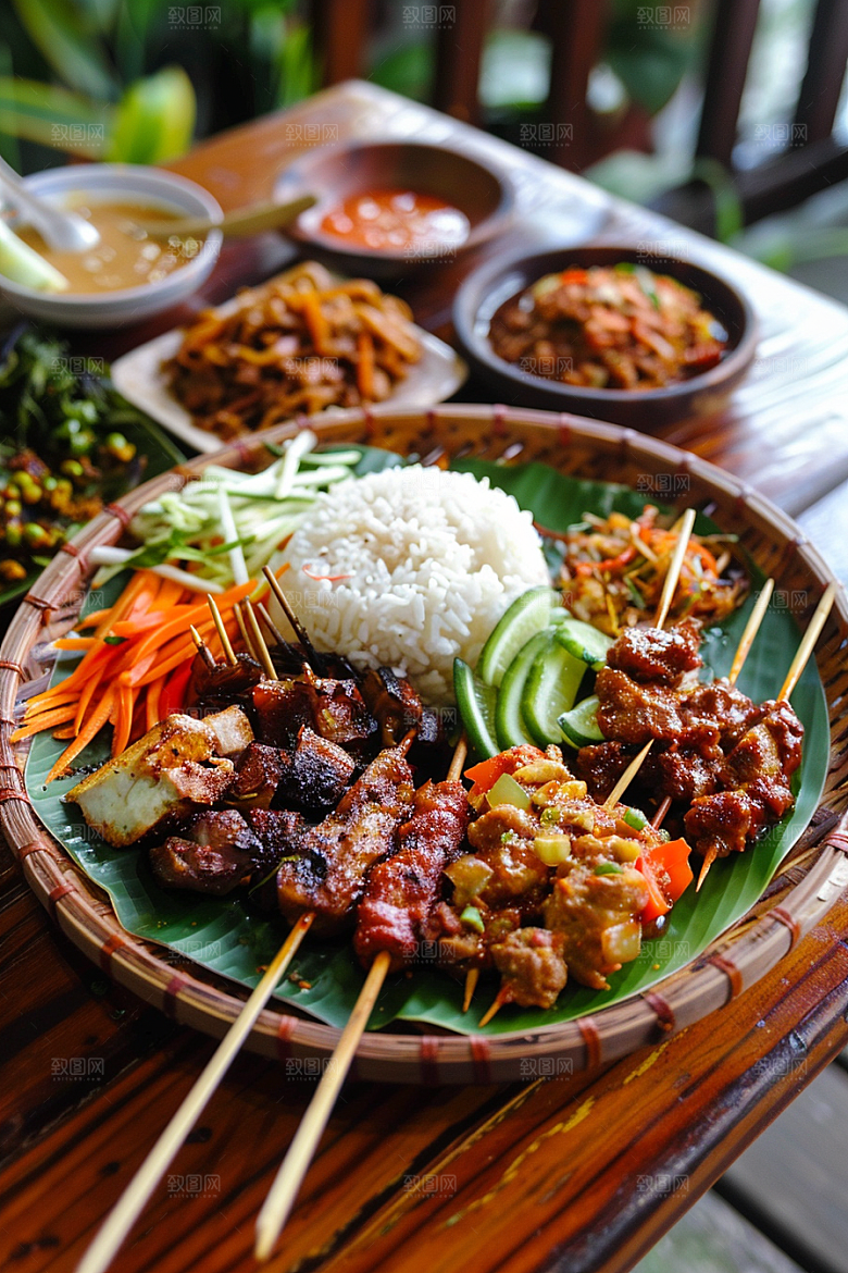 泰国菜泰餐美味摄影图