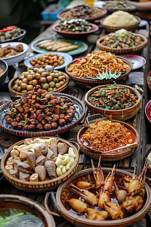 泰国菜香料地方菜摄影图