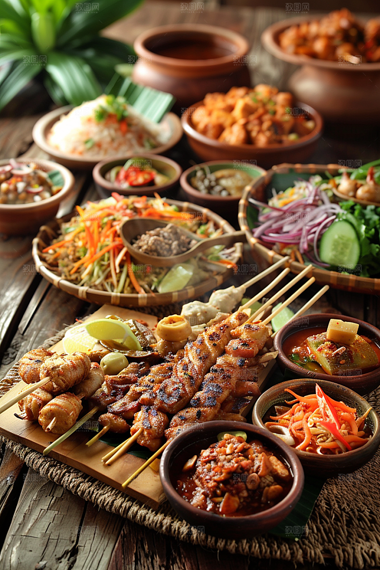 泰国菜美味美食摄影图