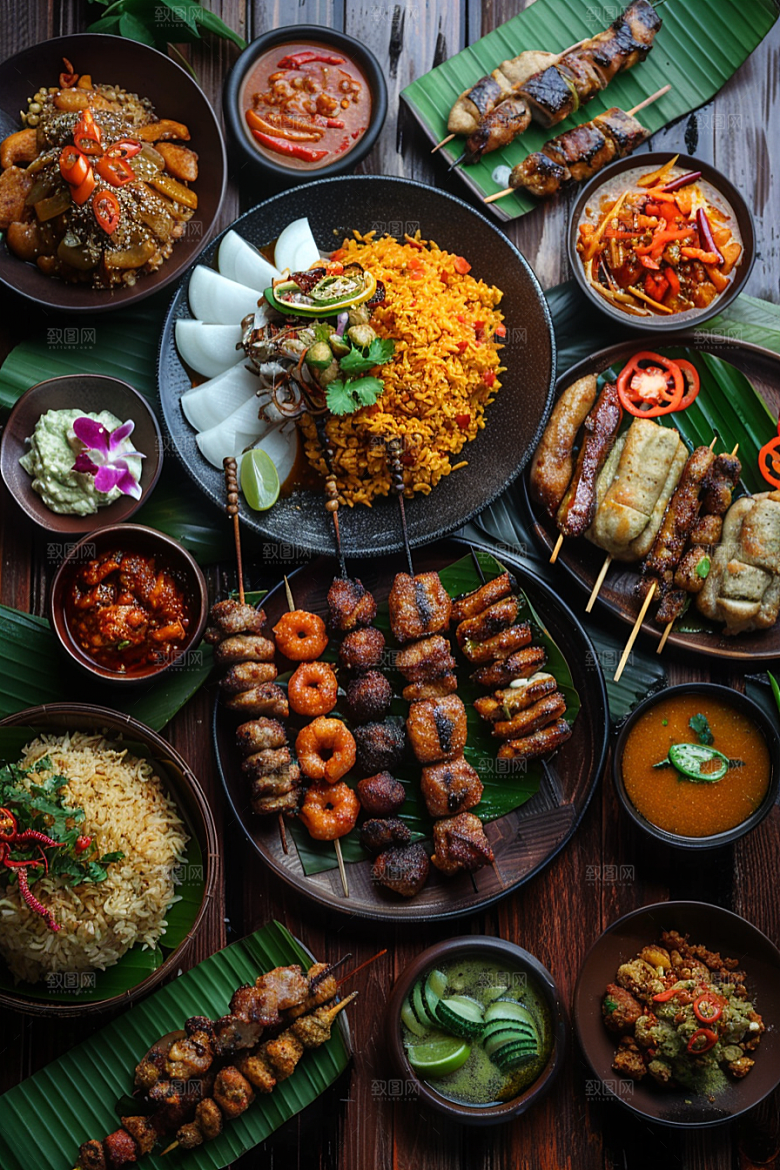 泰国菜泰餐美食摄影图
