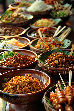 泰国菜地方菜清新摄影图