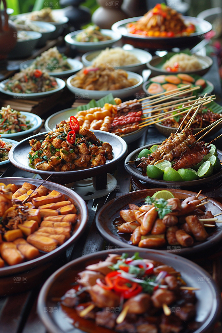 泰国菜泰餐美食摄影图