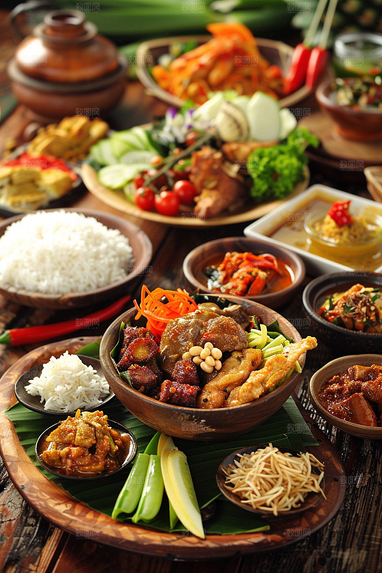 泰国菜泰餐美食摄影图