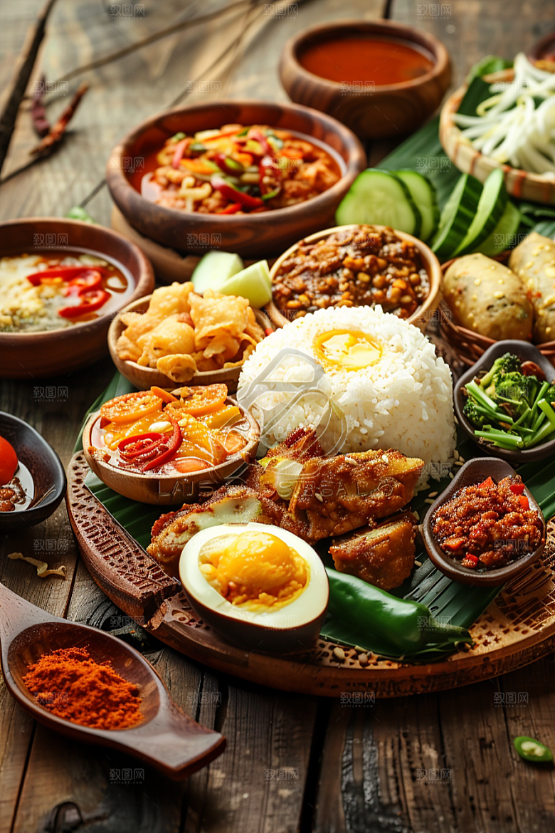 泰国菜美食特色摄影图