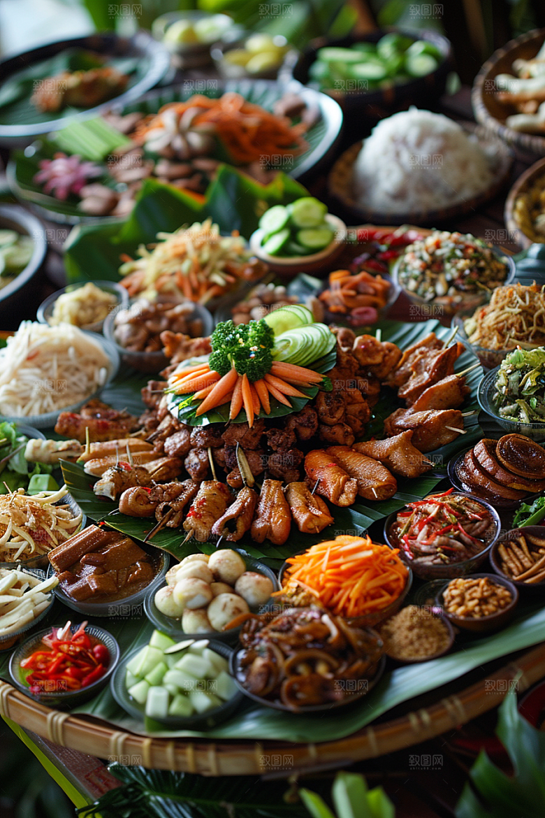 泰国菜地方菜泰餐摄影图