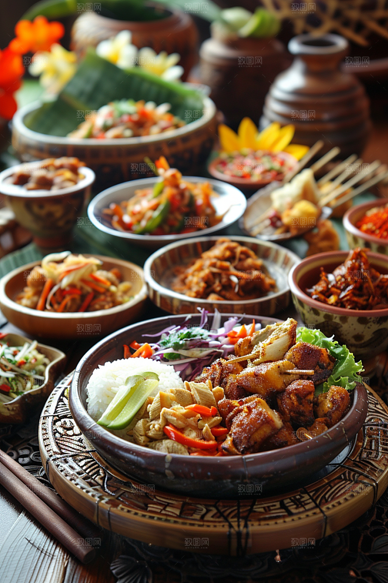 泰国菜美食美食摄影图
