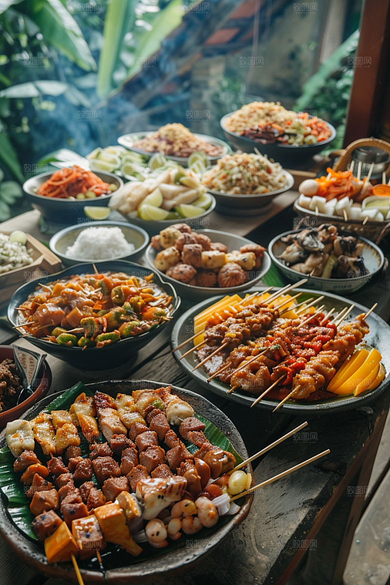 泰国菜泰餐香料摄影图