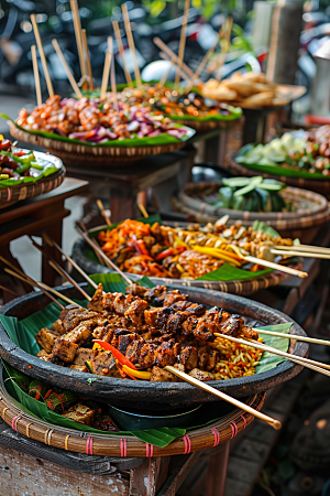 泰国菜美食清新摄影图