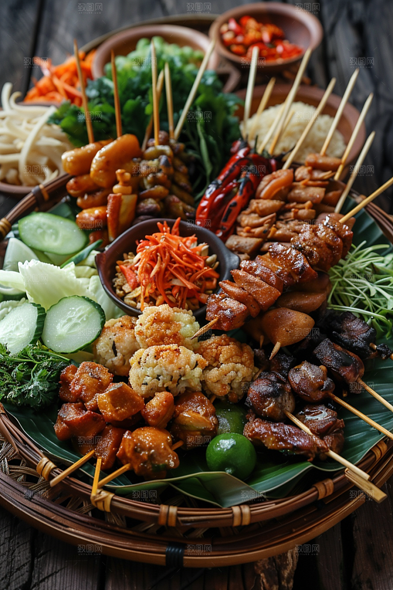 泰国菜美食香料摄影图