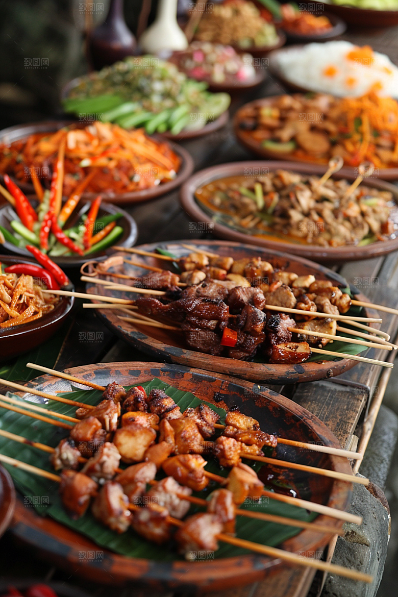 泰国菜高清美食摄影图