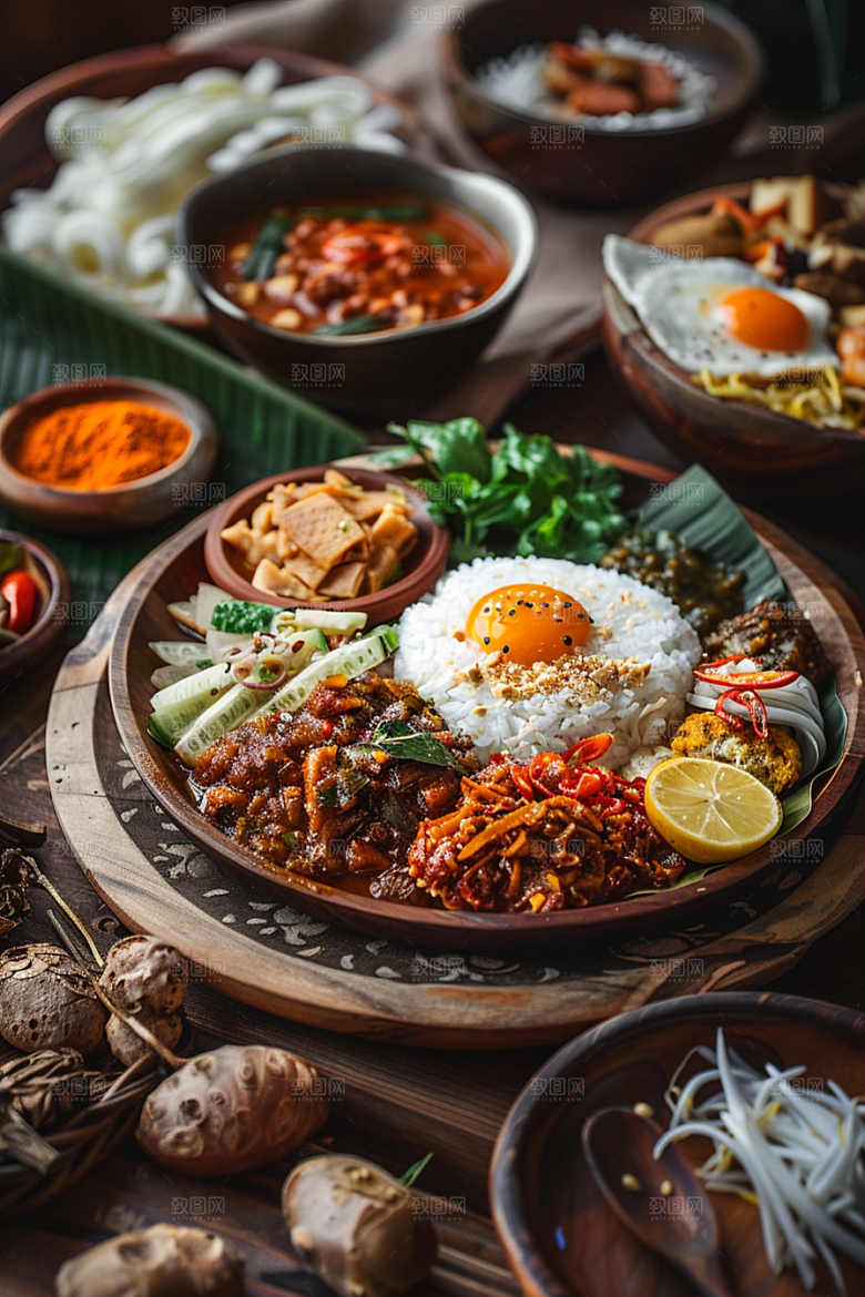泰国菜香料美味摄影图