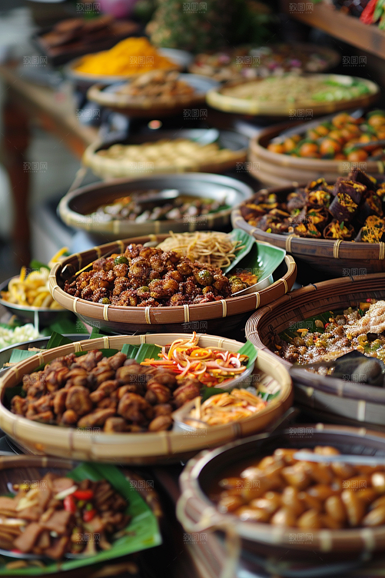 泰国菜高清泰餐摄影图