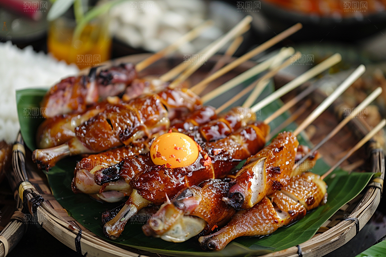 泰国菜美食自然摄影图