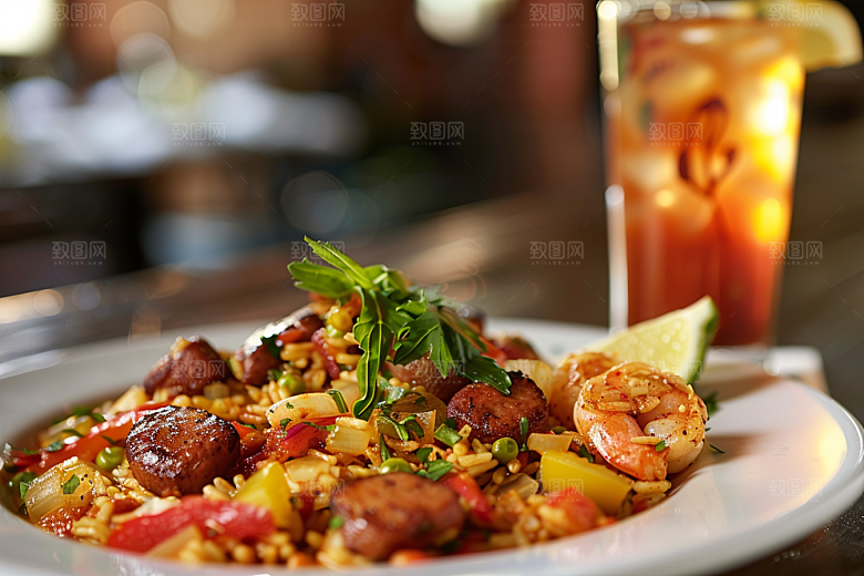 泰国菜美食泰餐摄影图