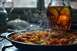泰国菜冬阴功美食摄影图