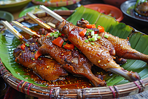泰国菜特色泰餐摄影图