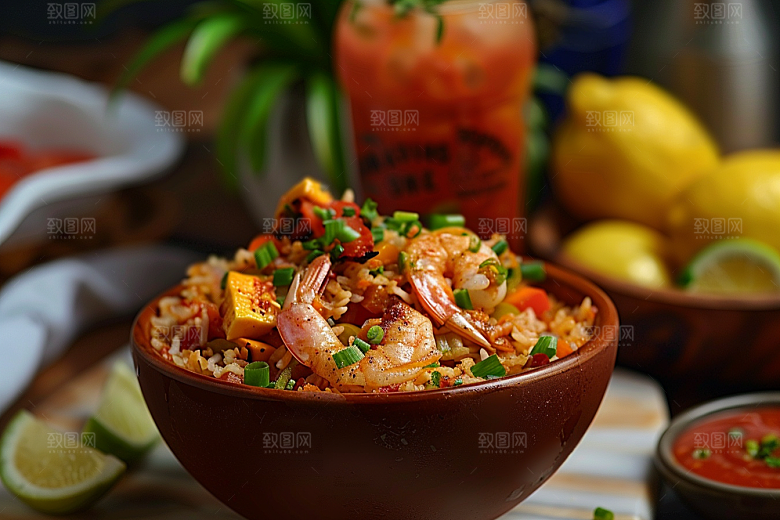 泰国菜自然美食摄影图