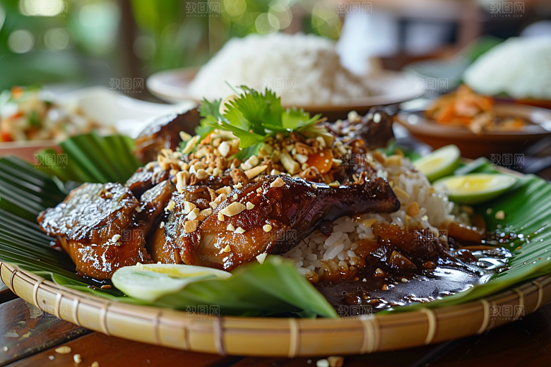 泰国菜清新美食摄影图