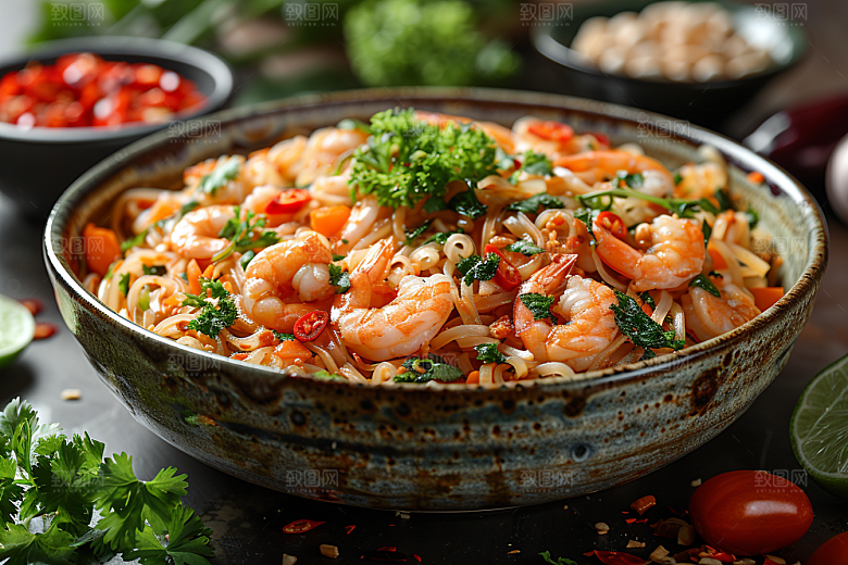 泰国菜泰餐美食摄影图