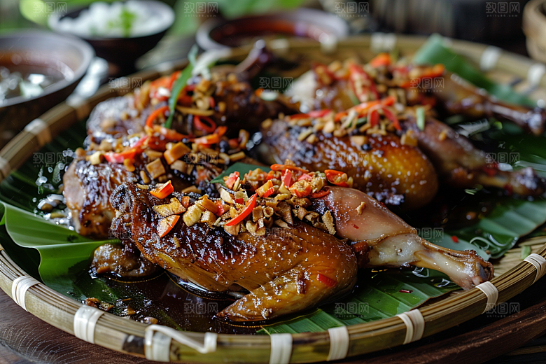 泰国菜自然泰餐摄影图