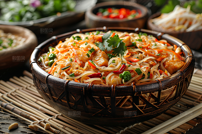 泰国菜清新香料摄影图