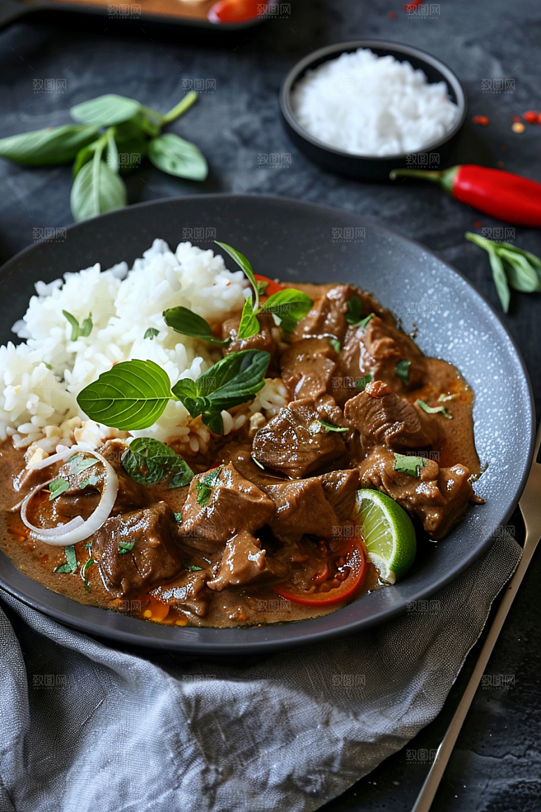 泰国菜泰餐美食摄影图