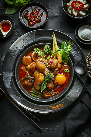 泰国菜美食美味摄影图