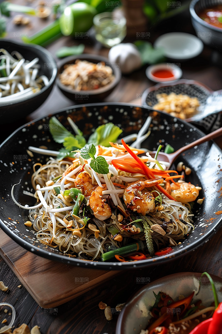 泰国菜美食高清摄影图